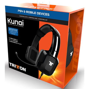Headset Kunai Preto Multi Plataforma PS5/4/XB1