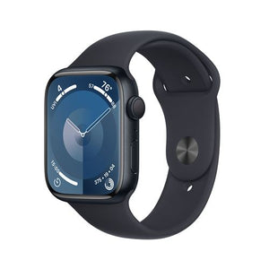 Apple Watch Series 9 GPS 45mm - Alumínio Meia-noite | Bracelete Desportiva Meia-noite - S/M