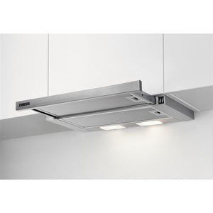 Exaustor Telescópico Zanussi ZHP60350SA | 17,9x59,8x28,4 cm | 360 m³/h | 68 dB | C | Prateado