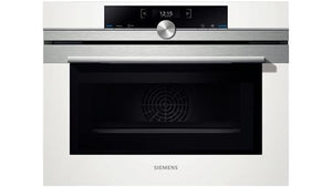 Forno Elétrico Siemens CM633GBW1 | 45 L | 59.5 cm | Aço inoxidável, Branco