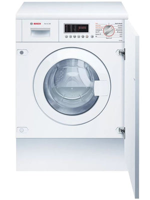 Máquina de Lavar e Secar Roupa Bosch Serie 6 WKD28542ES | Encastrável | 7/4 Kg | 1400 RPM | E | Branco