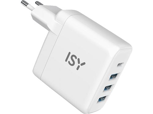 Carregador Portátil Isy IAC-5045 1x USB-C 3x USB-A Universal 45W