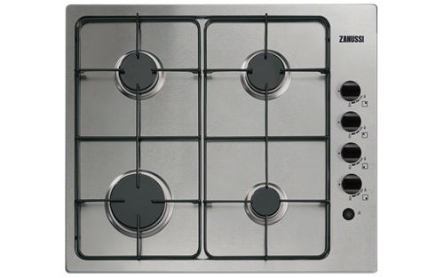 Placa a Gás Zanussi ZGG62412XA | 58 cm | 4 Zonas | Aço inoxidável