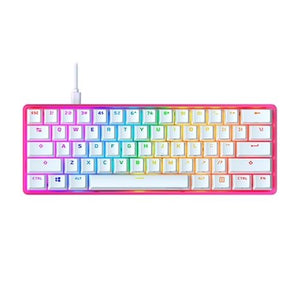 Teclado Gaming HyperX Alloy Origins 60 RGB - Layout US - Branco