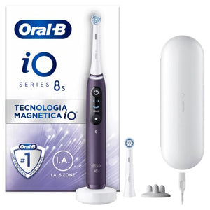 Escova de Dentes Elétrica  Oral-B iO 8S + Estojo de Viagem - Violeta