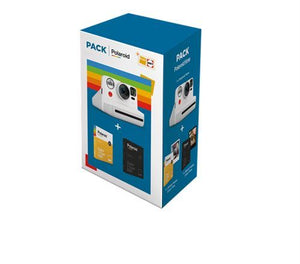 Máquina Fotográfica Instantânea Pack Câmara Instantânea Polaroid Now - Branco + 2 Recargas de Papel