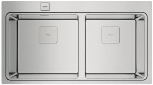 Lava-Loiça Teka Zenit RS15 2C 86 | 2 Cubas | Aço inoxidável