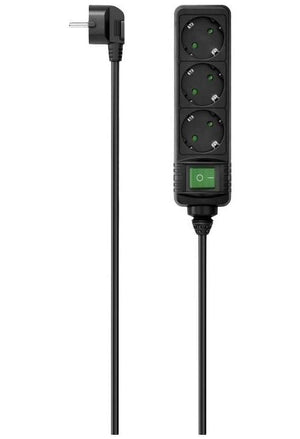 Extensão Elétrica Hama 3 Tomadas 3m (223005) Preto