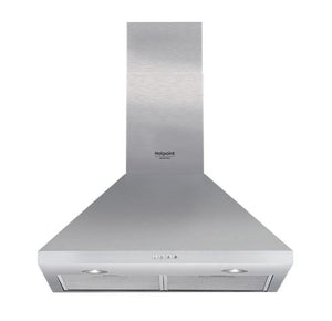 Exaustor de Parede Hotpoint HHPC 6.4F LM X | 60x40 cm | 603 m³/h | 66 dB | B | Aço inoxidável