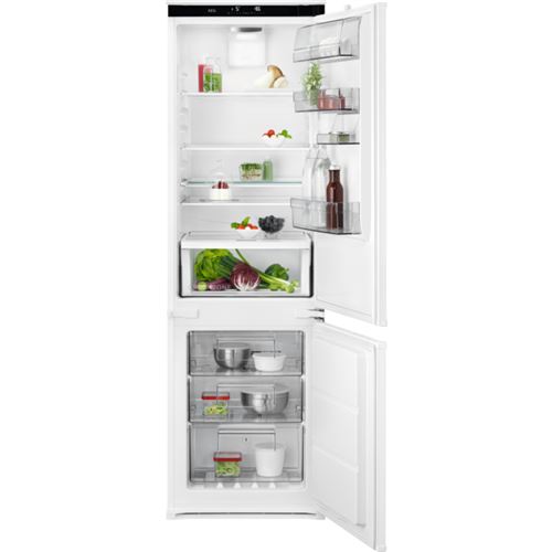 Frigorífico Combinado Encastrável AEG SCB818E8TS | 177,2x54,6x54,9 cm | 194 L | E | Branco