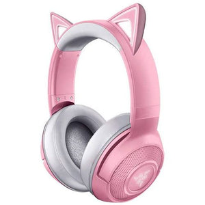 Auscultadores Gaming Bluetooth Razer Kraken - Kitty Edition - Quartz
