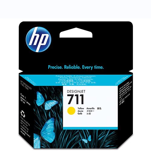 Tinteiro HP DesignJet 711 - Amarelo - CZ132A