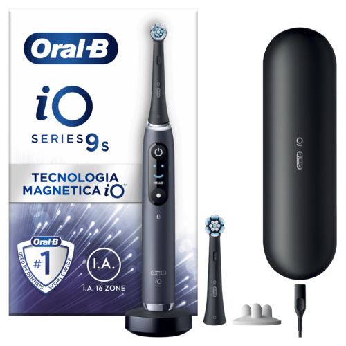 Escova de Dentes Elétrica Oral-B iO 9S + Estojo de Viagem - Preto