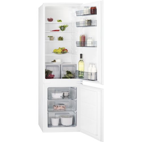 Frigorífico Combinado Encastrável AEG SCB418F3LS | 177,2x54,8x54,9 cm | 196 L | F | Branco