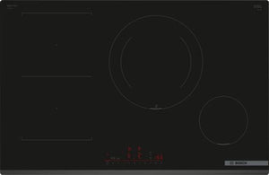 Placa de Indução Bosch Serie 6 PVS831HC1E | Elétrica | 80.2 cm | 4 Zonas | Preto