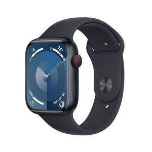 Apple Watch Series 9 GPS 45mm - Cellular - Alumínio Meia-noite | Bracelete Desportiva Meia-noite - M/L
