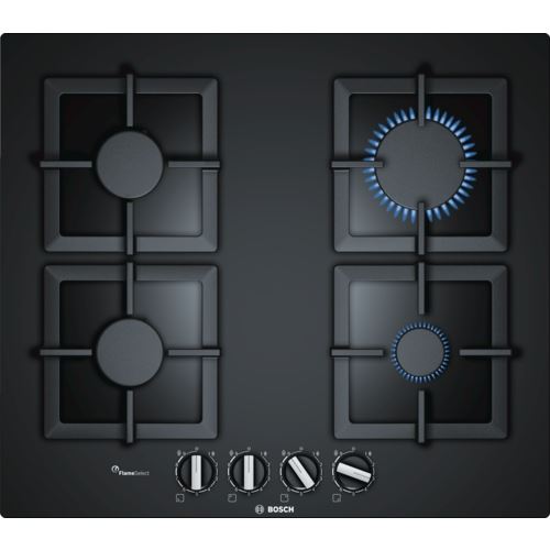 Placa a Gás Bosch Serie 6 PPP6A6B20 | 59 cm | 4 Zonas | Preto