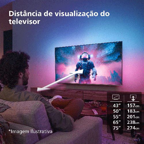 Smart TV Philips 65'' UHD 4K 65PUS8319 165cm