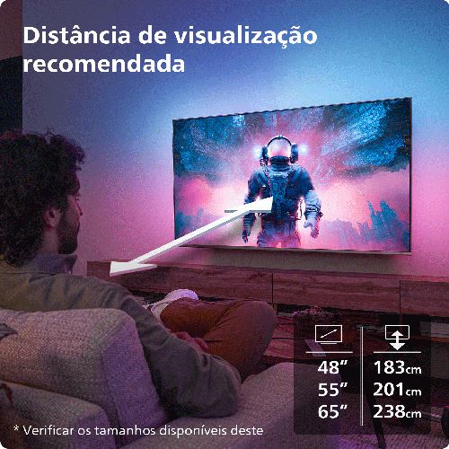 Smart TV Philips 65'' OLED UHD 4K 65OLED819 165cm