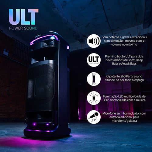 Coluna Partybox Sony ULT Tower 10 SRS-ULT1000