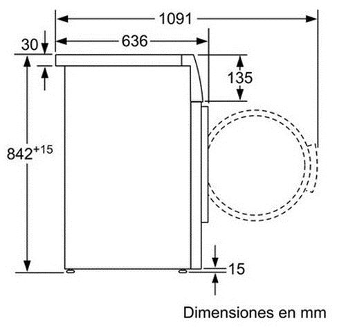 Máquina de Secar Siemens WT47W239EE | 9 Kg | Bomba de Calor | A++ | Branco