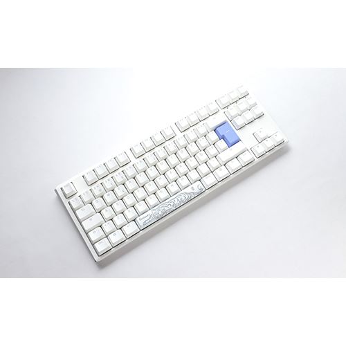 Teclado Gaming Mecânico Ducky ONE 3 Classic TKL Pure White RGB - Layout PT - MX Silent Red