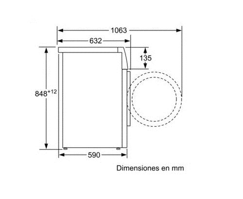 Máquina de Lavar Roupa Siemens WM16XKH1ES | 10 Kg | 1600 RPM | C | Branco