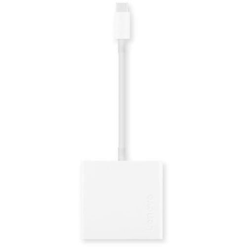 Adaptador USB-C Lenovo 3 em 1  GX90T33021- Branco