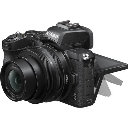 Máquina Fotográfica Mirrorless Nikon Z50 16-50mm + 50-250mm + Cartão de Memória SD 64GB