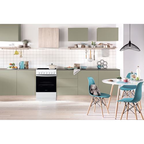Fogão Indesit IS5V4PHW/E | Elétrico | 85x50x60 cm | 4 Zonas | A | Branco