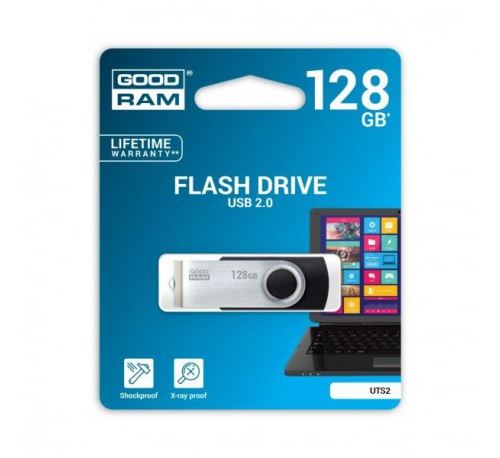 Pen USB 2.0 Goodram Twister - 128GB - Preto