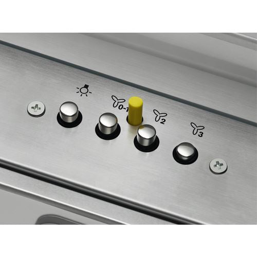Exaustor Telescópico AEG DPE4941M | 90x29,8 cm | 600 m³/h | 68 dB | C | Aço inoxidável