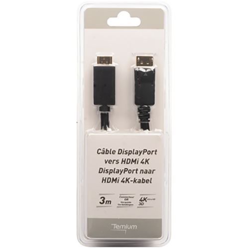 Cabo Temium Display Macho para HDMI Macho 3M