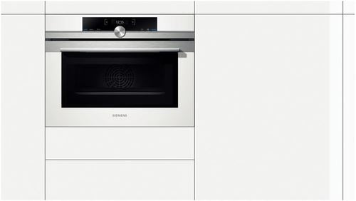 Forno Elétrico Siemens CM633GBW1 | 45 L | 59.5 cm | Aço inoxidável, Branco