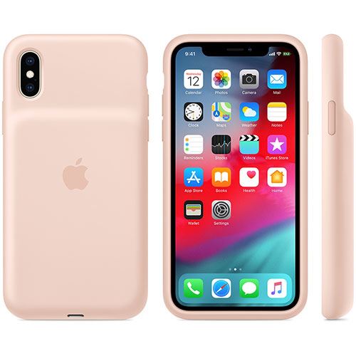 Capa Smart Battery Apple para iPhone XS - Rosa Areia