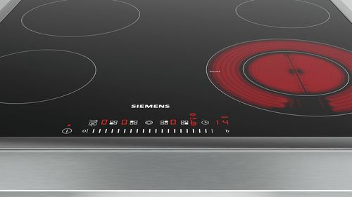 Placa de Vitrocerâmica Siemens ET645FFP1E | Elétrica | 58.3 cm | 4 Zonas | Preto