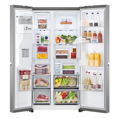 Frigorífico Americano LG GSLV71PZTD.APZQEUT | 179x91,3x73,5 cm | 416 L | D | Metálico, Prateado