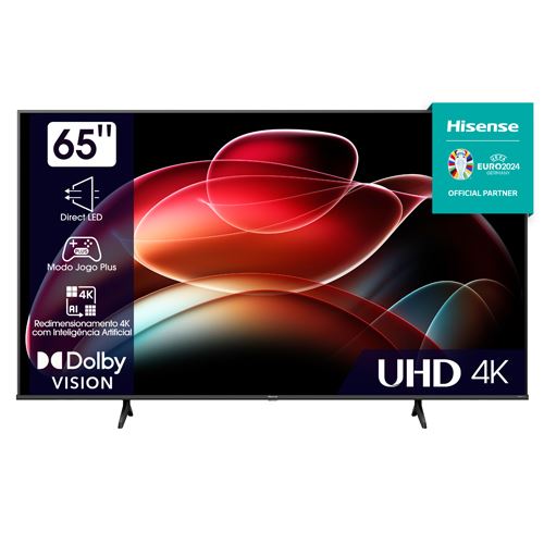 Smart TV Hisense 65" 4K UHD 65A6K - 165cm