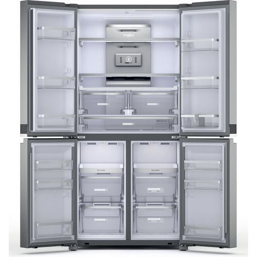 Frigorífico Americano Whirlpool WQ9 M2L | 187,6x90,8x71,6 cm | 389 L | E | Aço inoxidável