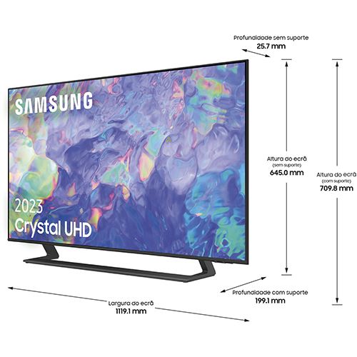 Smart TV Samsung 50" LED UHD 4K 50CU8505 127cm