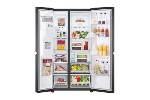 Frigorífico Americano LG GSLV71MCTE | 179x91,3x73,5 cm | 416 L | E | Preto