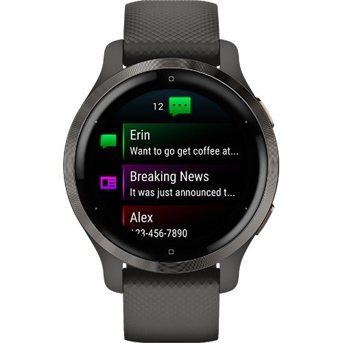 Relógio Desportivo Garmin Venu 2S - Preto