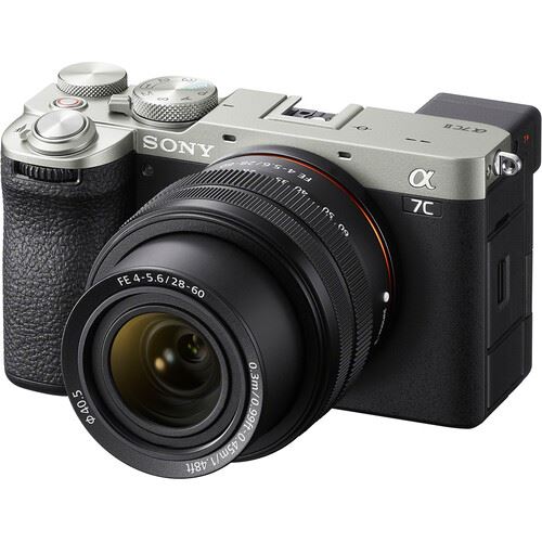 Máquina Fotográfica Mirrorless Sony Alpha a7C II - Prateado + FE 28-60mm f/4-5.6