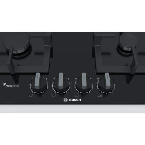 Placa a Gás Bosch Serie 6 PPP6A6B20 | 59 cm | 4 Zonas | Preto