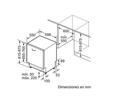 Máquina de Lavar Loiça Encastrável Siemens SN97YX01CE | 14 talheres | 60 cm | B | Madeira