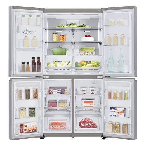 Frigorífico Americano LG NatureFRESH | 179,3x91,2x74,4 cm | 368 L | E | Aço inoxidável