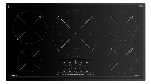 Placa de Indução Teka IR 9530 | Elétrica | 90 cm | 5 Zonas | Preto