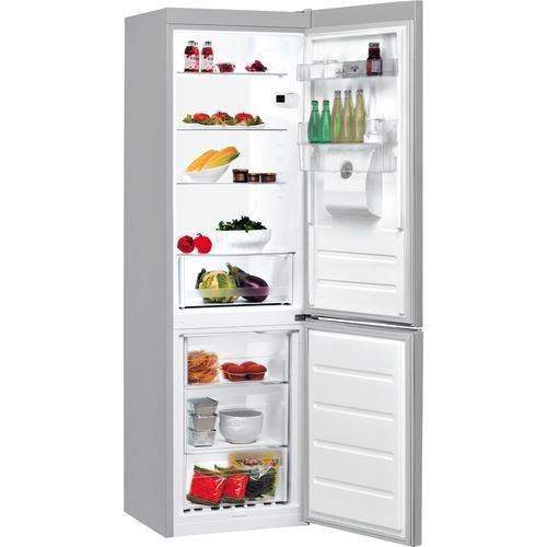 Frigorífico Combinado Indesit LI8 S1E S AQUA | 188,9x59,5x65,5 cm | 223 L | F | Prateado