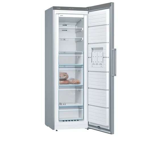 Arca Congeladora Vertical Bosch GSN36VIFP | 186x60x66 cm | 242 L | F | Aço inoxidável