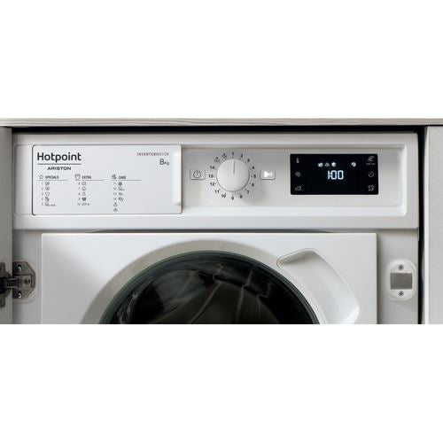 Máquina de Lavar Roupa Hotpoint BI WMHG 81485 EU | 8 Kg | 1400 RPM | B | Branco